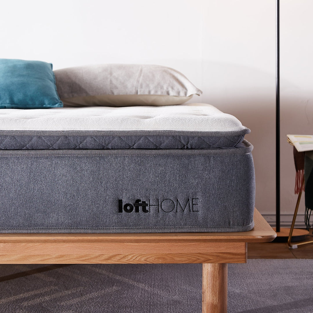 LoftHome Asia queen mattress with soft cushioning and durable support, perfect for modern bedrooms and restful sleep.