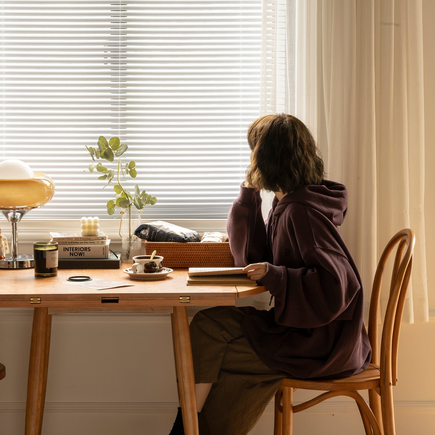 Selection of stylish wooden furniture including tables, chairs, and sofas, available ready in stock for immediate delivery and setup.