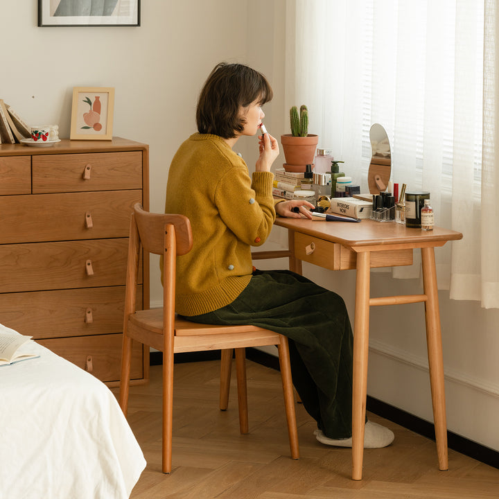 Scandinavian cherry wood study table kashima environmental situation.