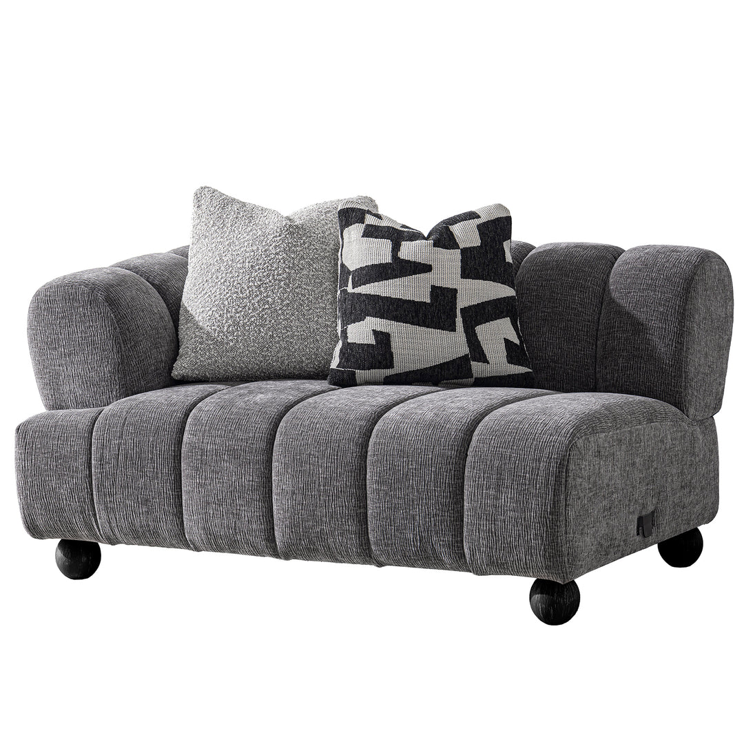 Modern velvet fabric sectional 4 seater sofa raven situational feels.