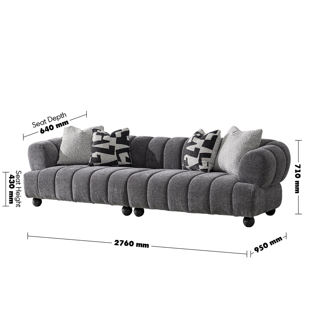 Modern velvet fabric sectional 4 seater sofa raven size charts.