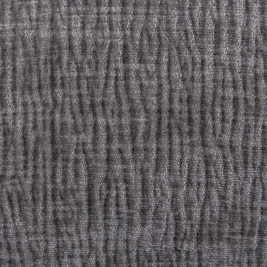 Modern velvet fabric 2 seater sofa raven in real life style.