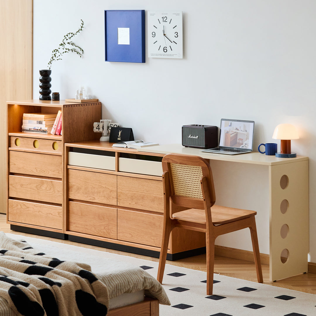 Scandinavian cherry wood dressing table timeless with context.