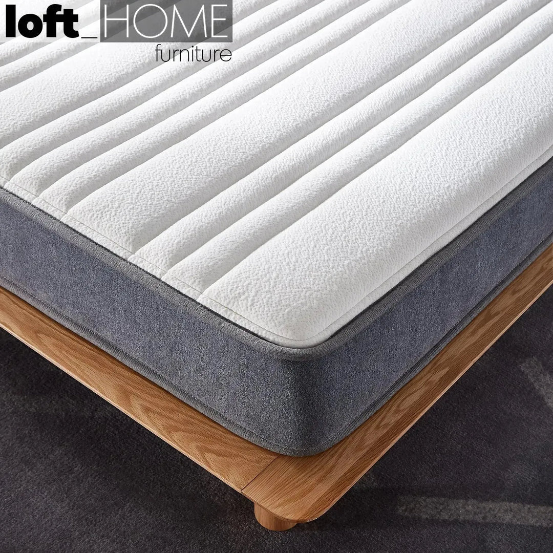 20cm pocket spring mattress baker in close up details.