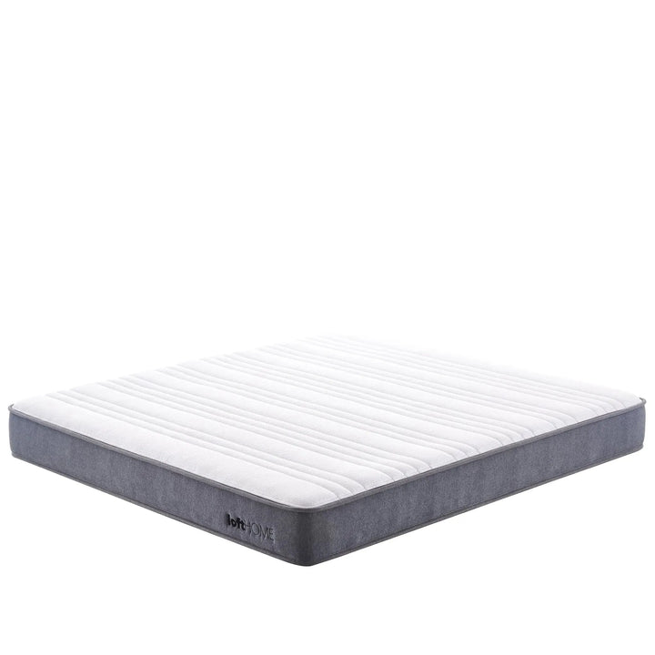 20cm pocket spring mattress baker in white background.