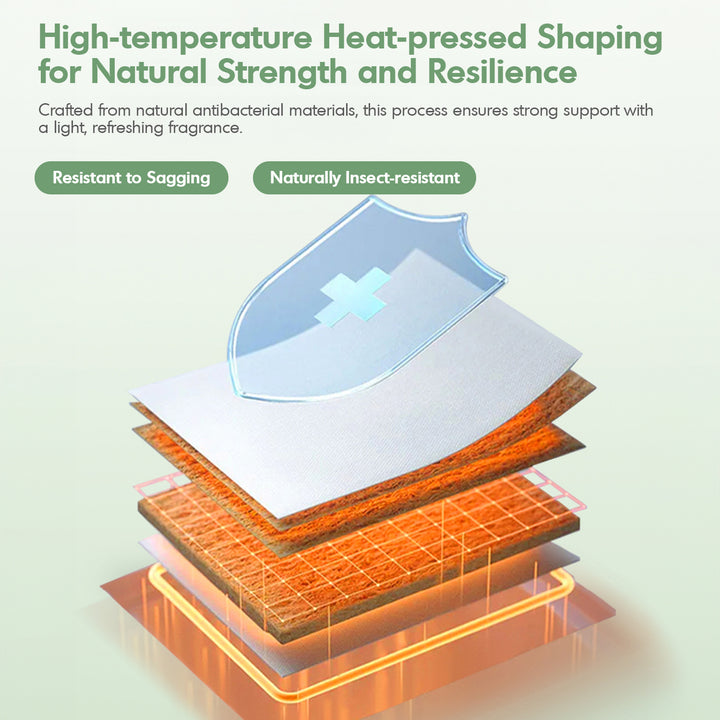 22cm natural latex jute fiber pocket spring double side mattress forest conceptual design.