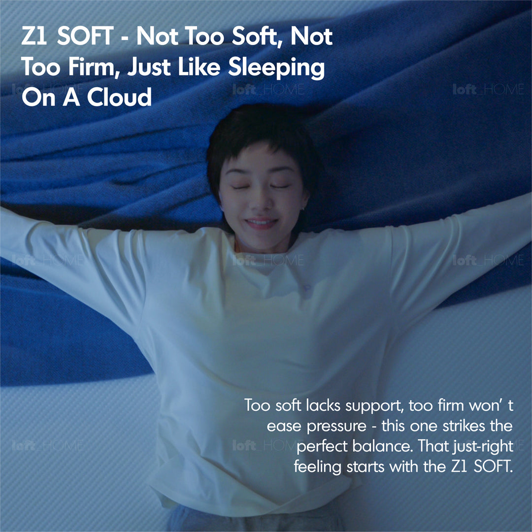 22cm pocket spring gel memory foam mattress bluebox z1 in real life style.