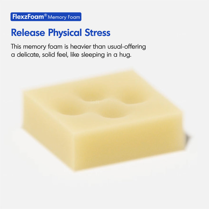 22cm pocket spring gel memory foam mattress bluebox z1 in close up details.