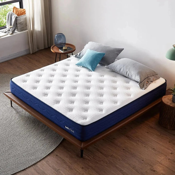 23cm pocket spring mattress wave in close up details.