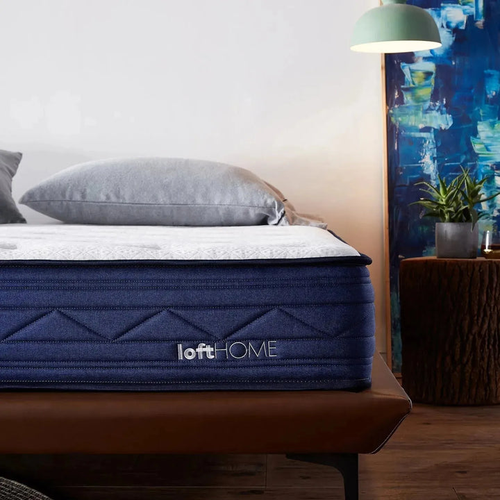 23cm pocket spring mattress wave in panoramic view.