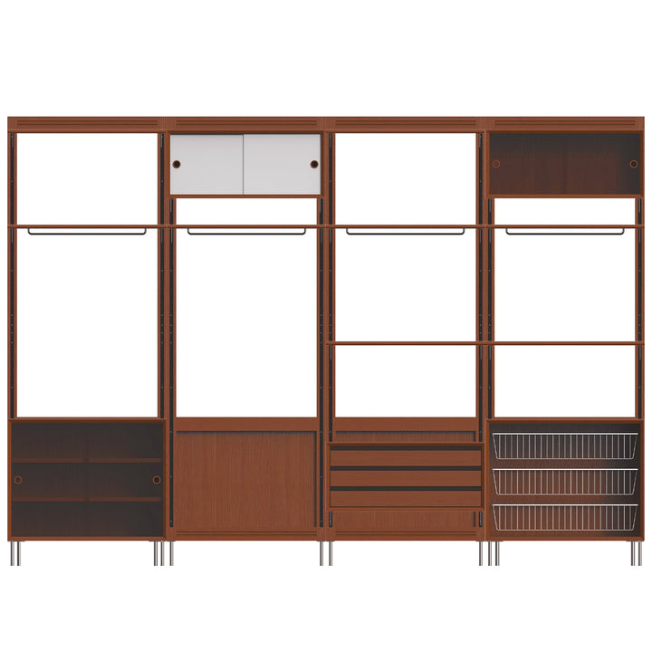 Vintage Boxwood Modular Hanging Wall Shelf System MUSE WARDROBE