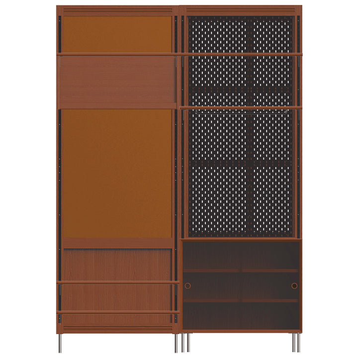 Vintage Boxwood Modular Hanging Wall Shelf System MUSE ENTRYWAY