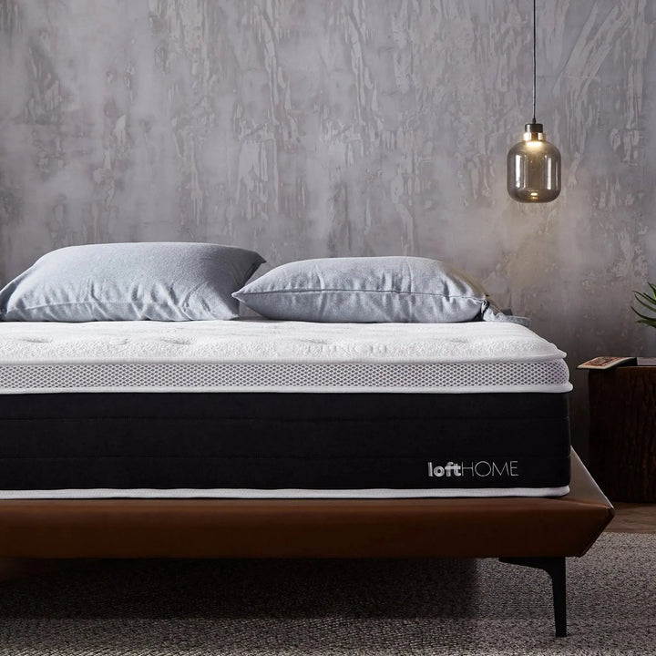 30cm latex pocket spring mattress cloud in panoramic view.