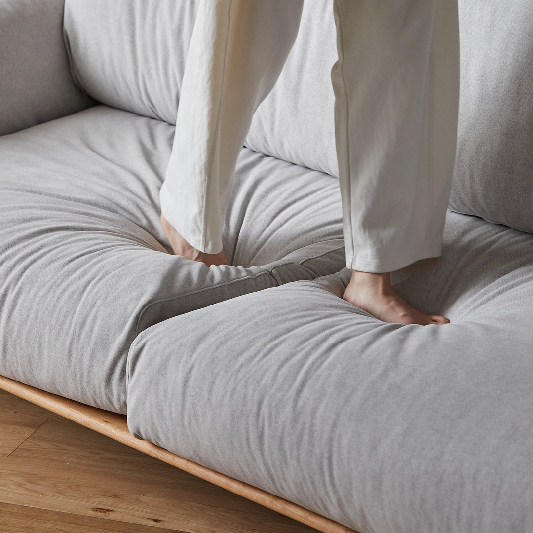 Scandinavian premium cotton fabric sofa cover conceptual design.