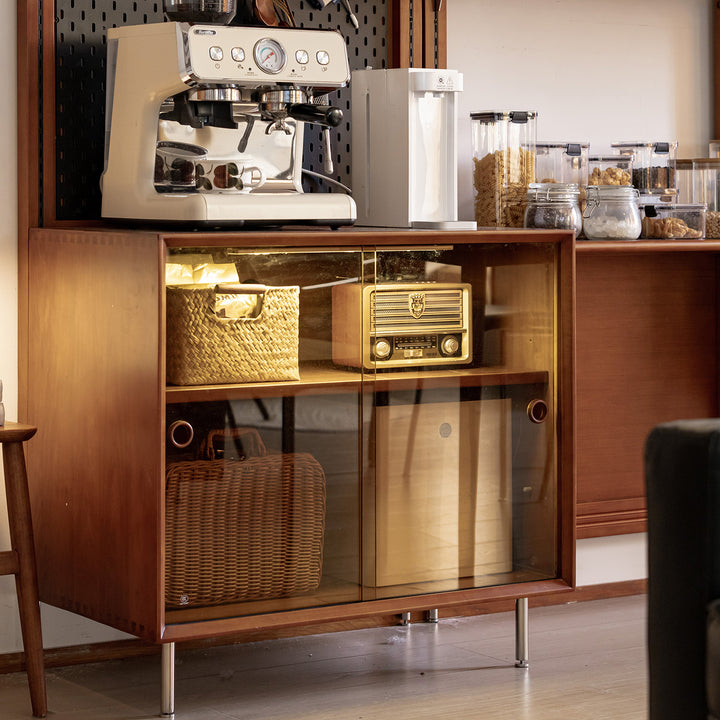 Vintage boxwood modular hanging wall shelf system muse living detail 1.