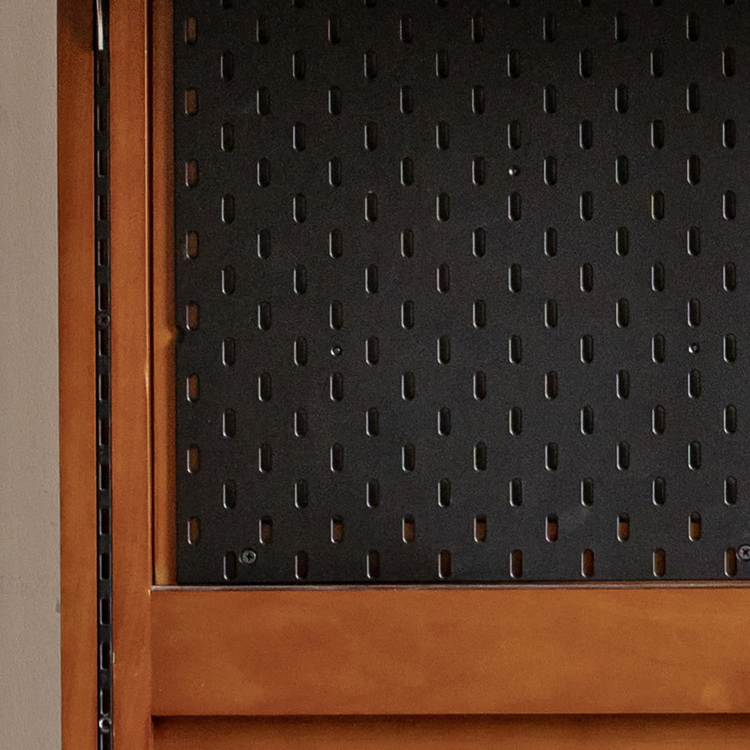 Vintage boxwood modular hanging wall shelf system muse living detail 9.