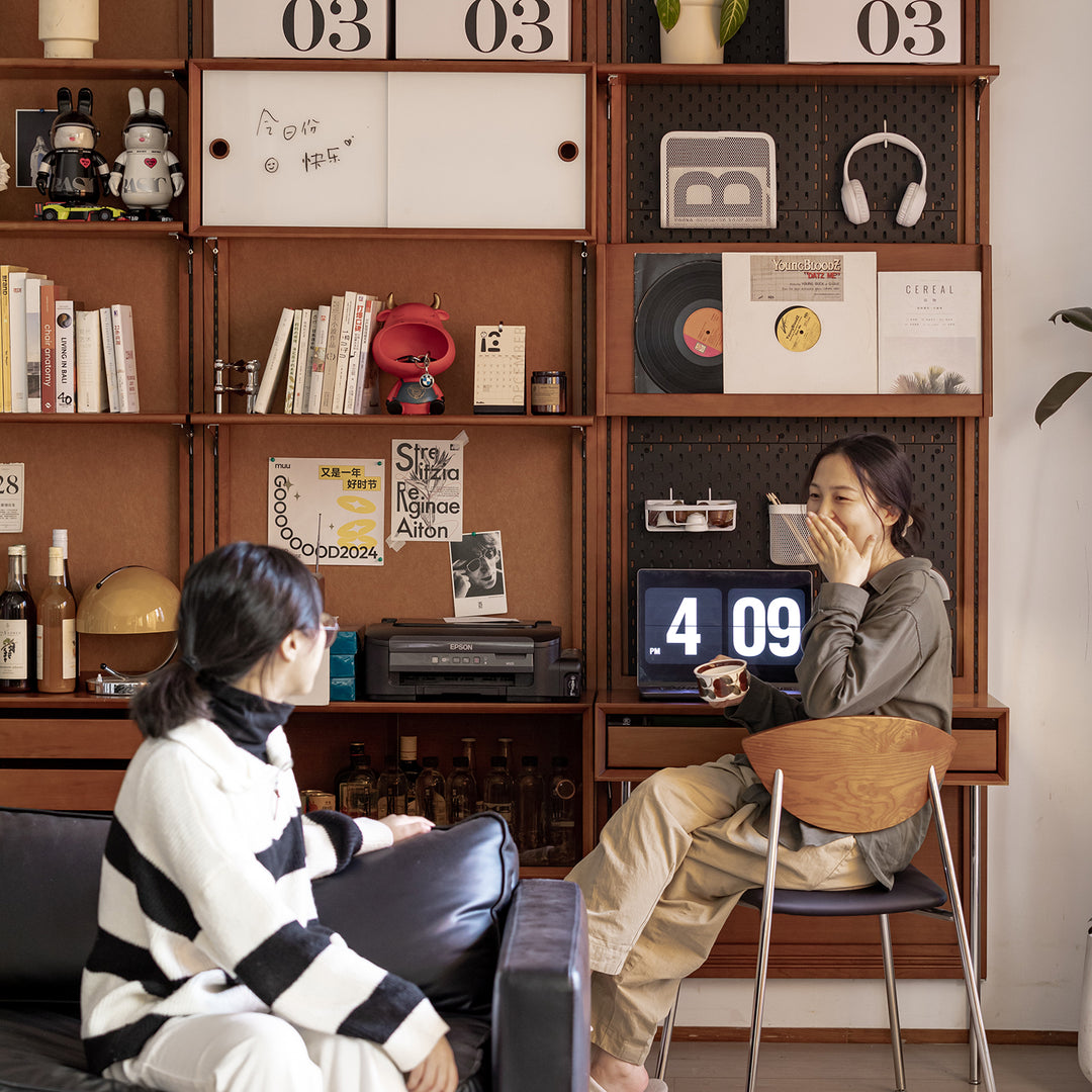 Vintage boxwood modular hanging wall shelf system muse living with context.