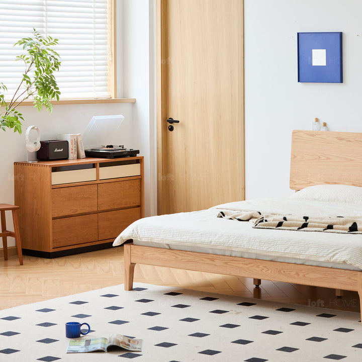 Scandinavian cherry wood chest of drawers timeless 6 environmental situation.