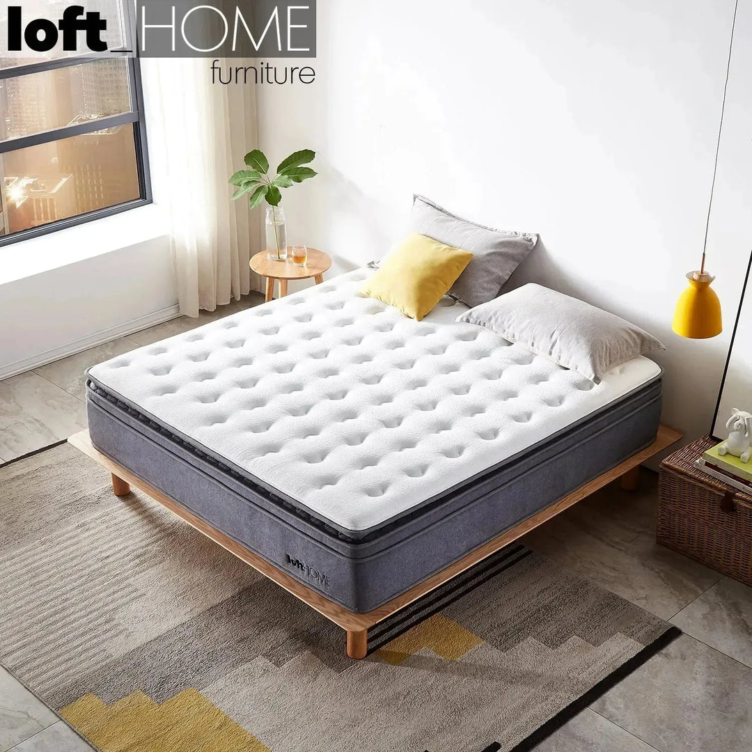 35cm latex gel memory foam pocket spring mattress deep in real life style.