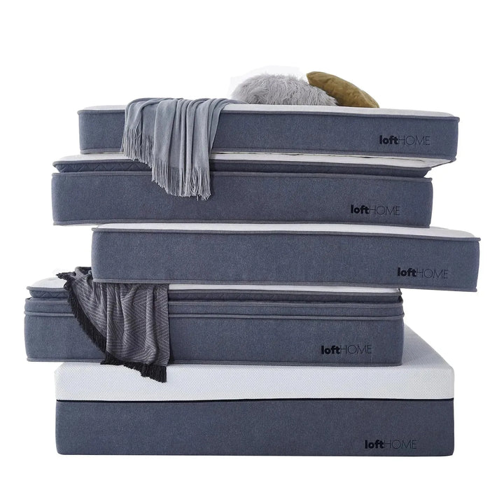 35cm latex gel memory foam pocket spring mattress deep layered structure.