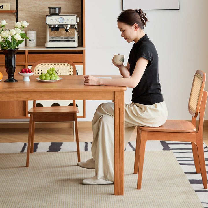 Scandinavian cherry wood dining table eclipse size charts.