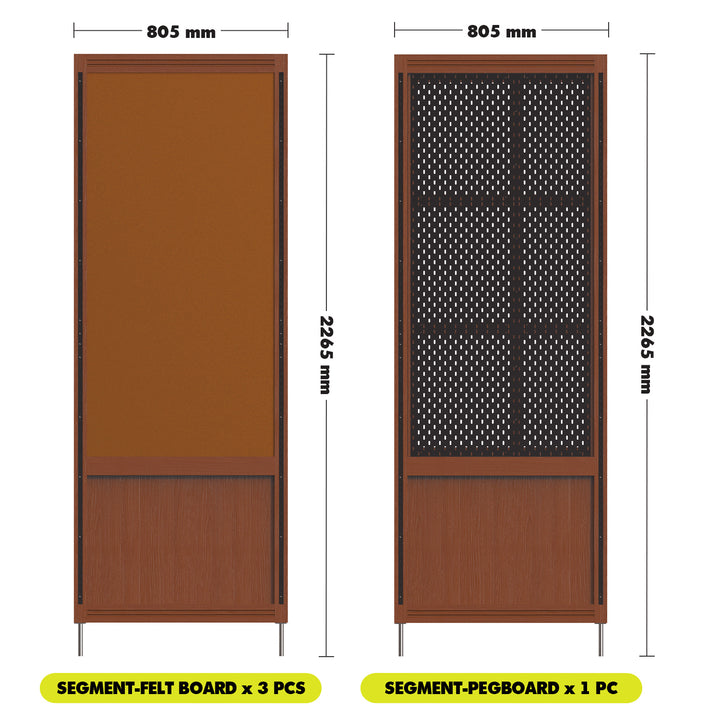Vintage Boxwood Modular Hanging Wall Shelf System MUSE LIVING