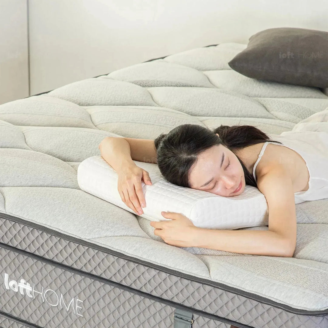 40cm latex gel memory foam pocket spring double sided mattress ocean in still life.