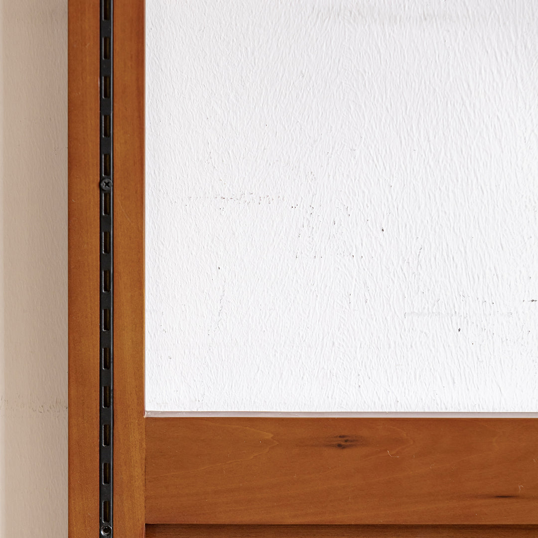 Vintage boxwood modular hanging wall shelf system muse wardrobe detail 3.