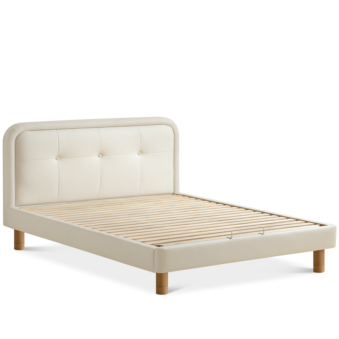 Modern microfiber leather kids bed cradle detail 7.