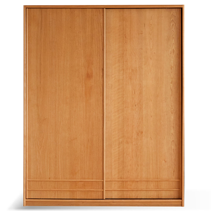 Scandinavian Cherry Wood Sliding Door Wardrobe AUTUMN