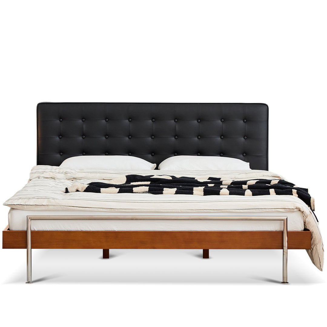 Vintage Microfiber Leather Bed WOYO