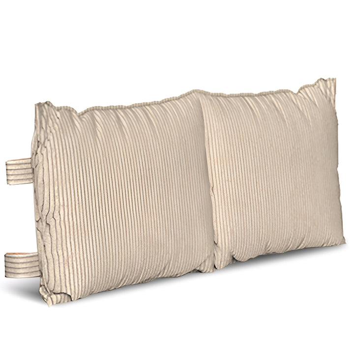 Universal corduroy velvet fabric bed head cushion layered structure.