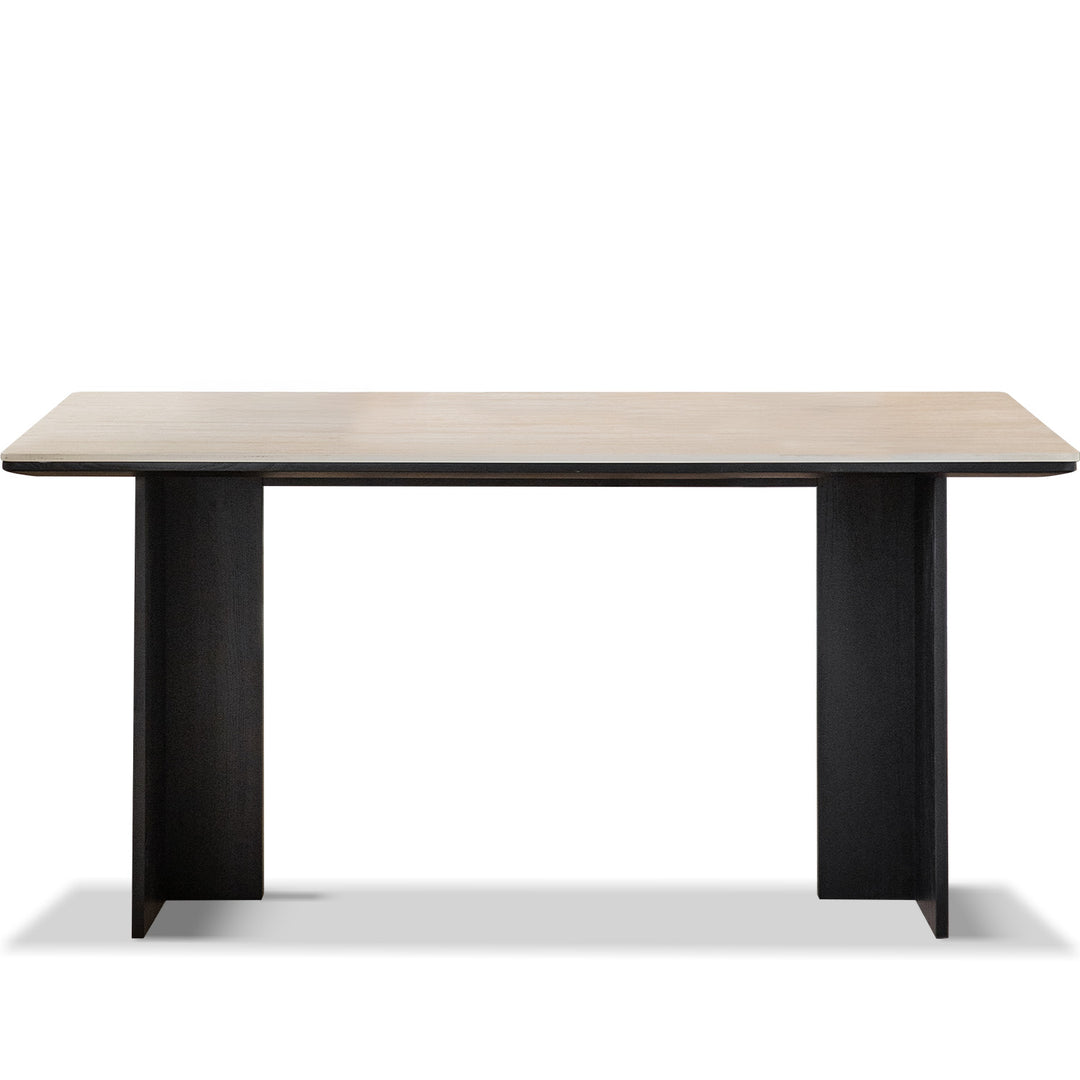 Minimalist sintered stone dining table black oslo environmental situation.