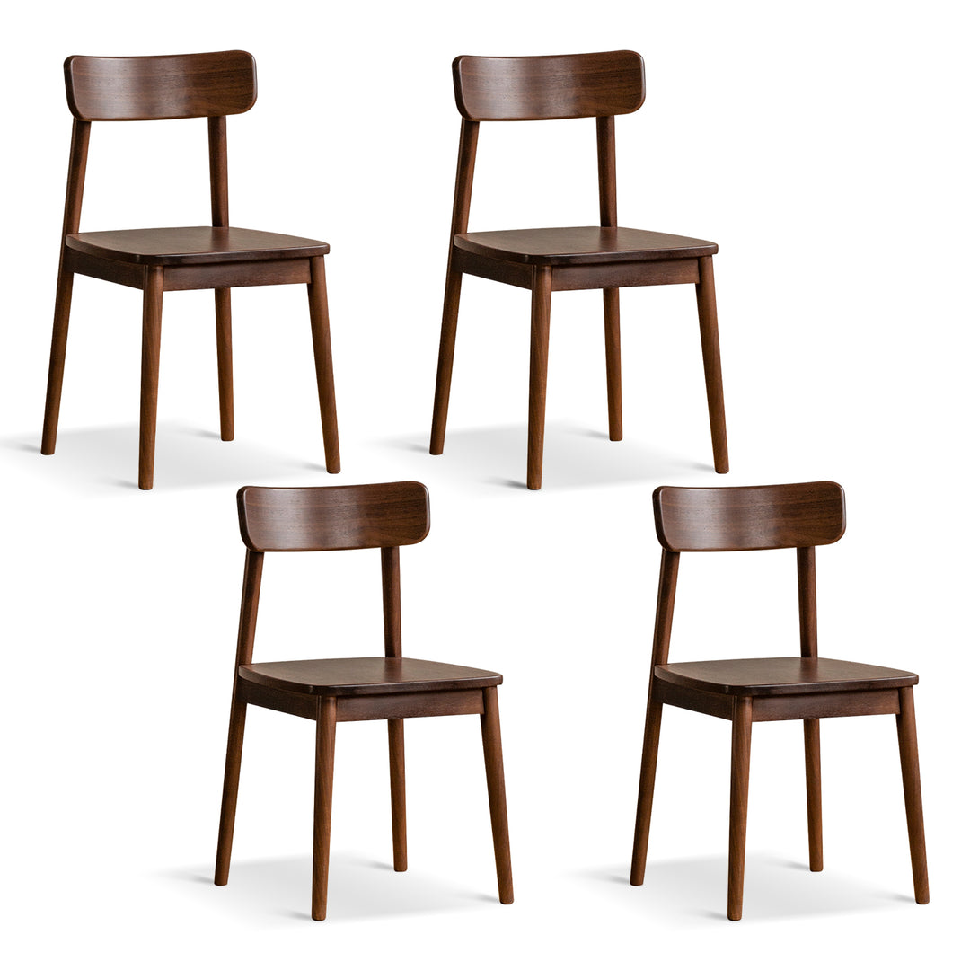 Vintage walnut wood dining chair green environmental situation.