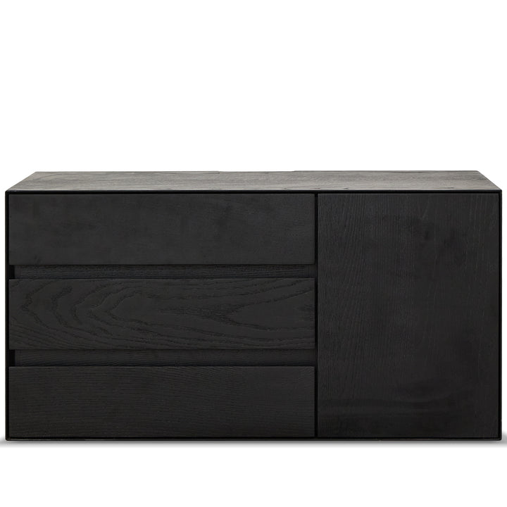 Minimalist ash wood veneer modular cabinet shadow detail 6.