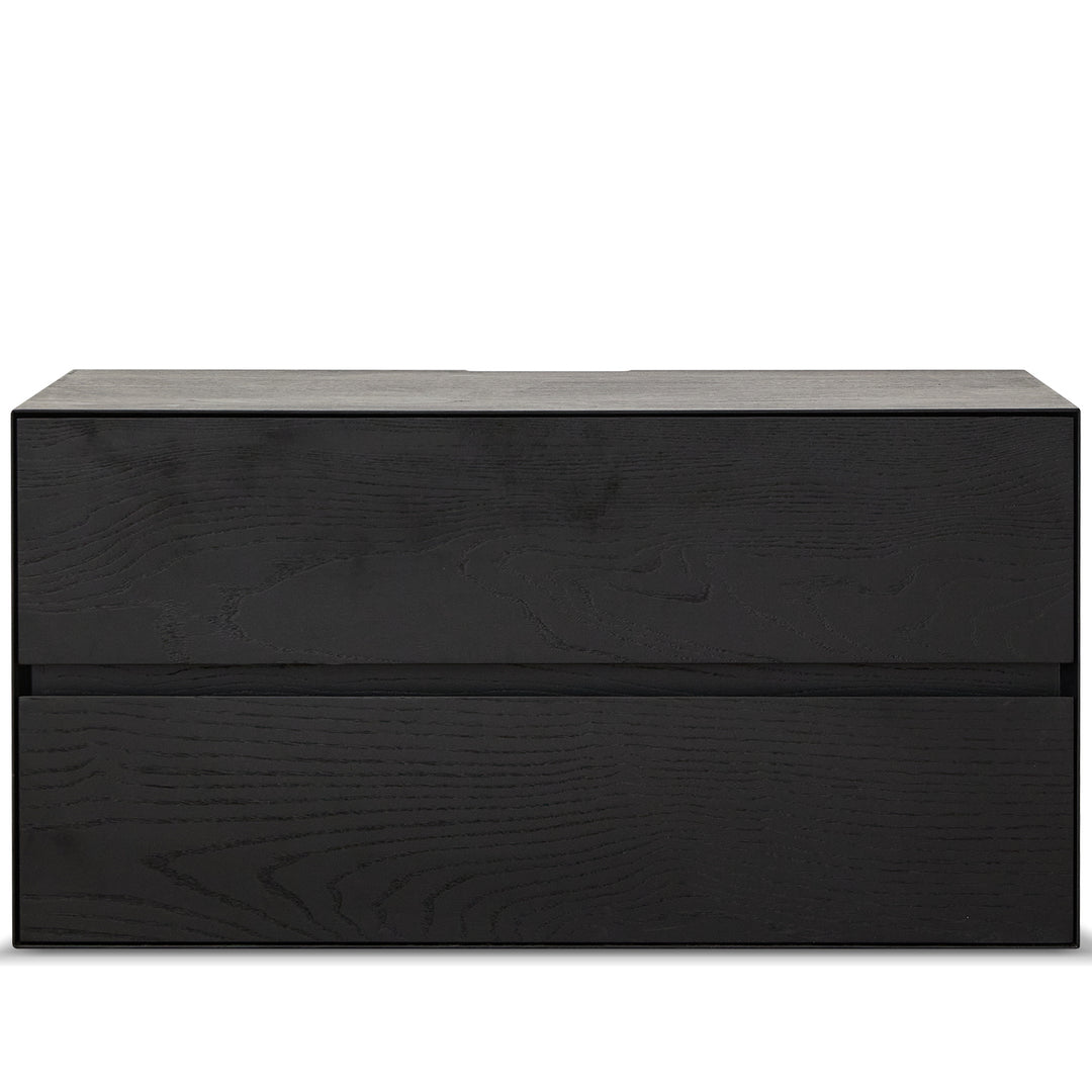 Minimalist ash wood veneer modular cabinet shadow detail 8.