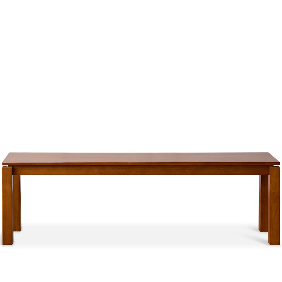 Vintage boxwood dining bench coastal in white background.