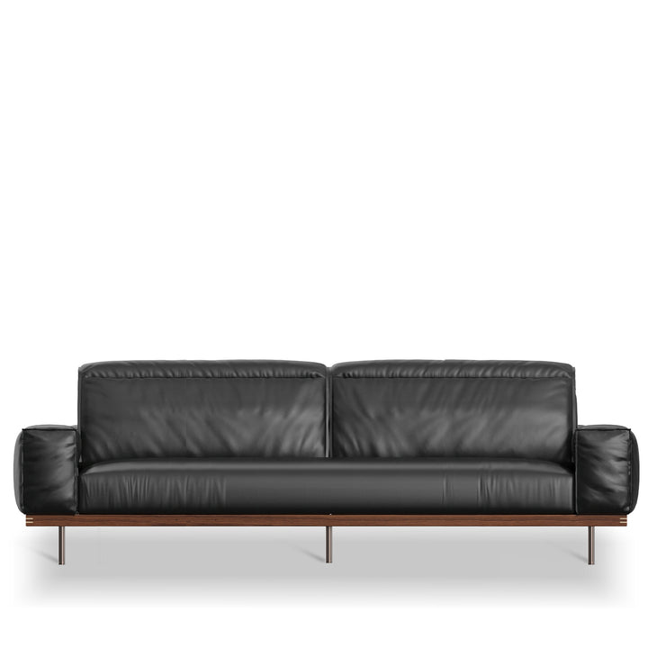Japandi Genuine Leather 4 Seater Sofa RIVER