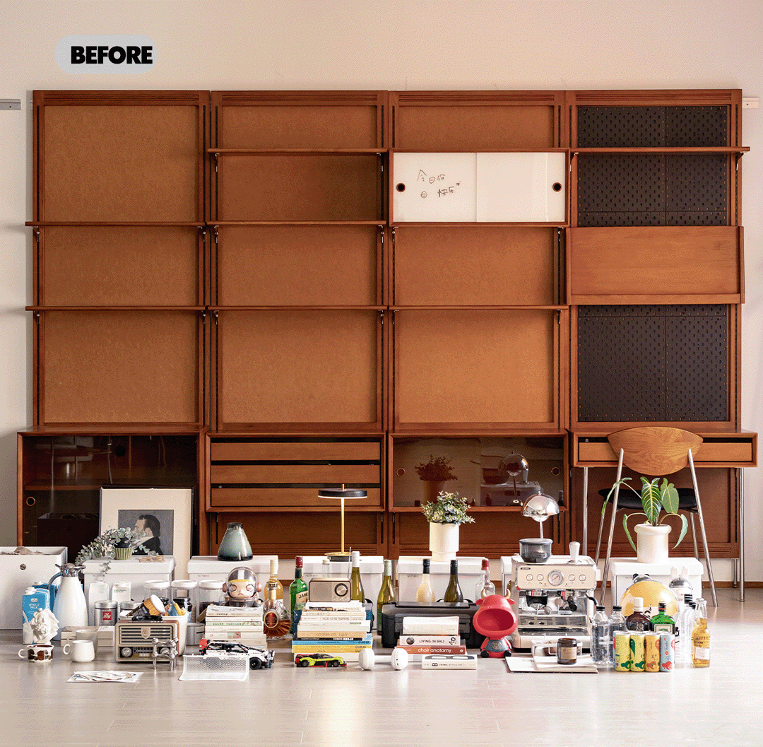 Vintage boxwood modular hanging wall shelf system muse color swatches.