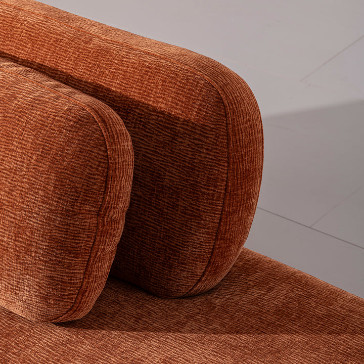 Cream velvet fabric modular l shape sectional sofa 4+l bubba in details.