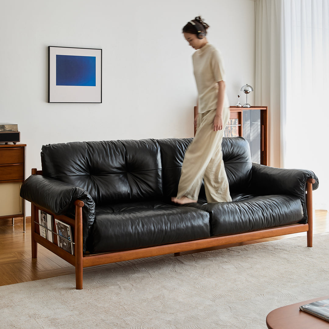 Scandinavian chenille velvet fabric boxwood 3 seater sofa open backed environmental situation.