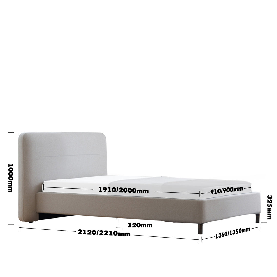 Minimalist Fabric Bed HEL