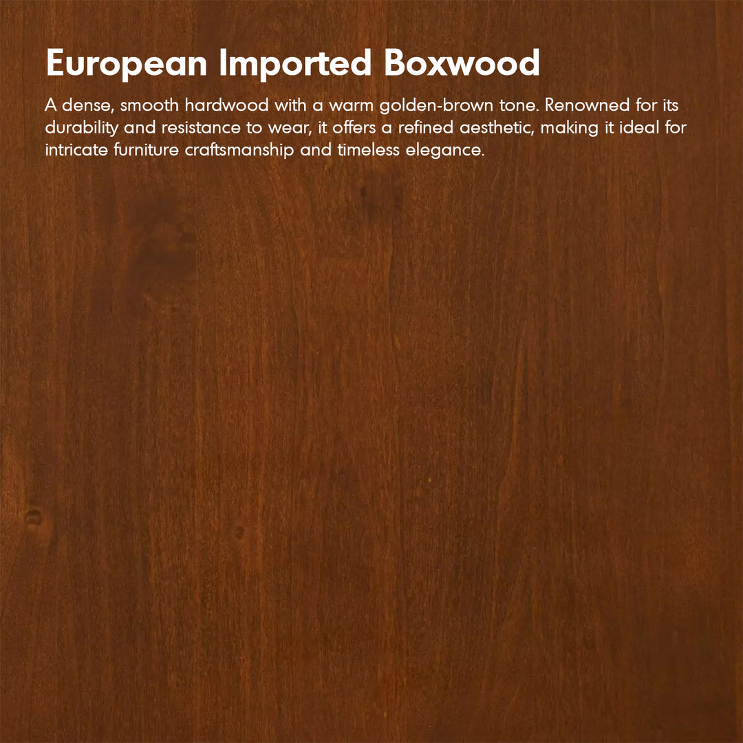 Vintage boxwood sintered stone side cabinet rams color swatches.