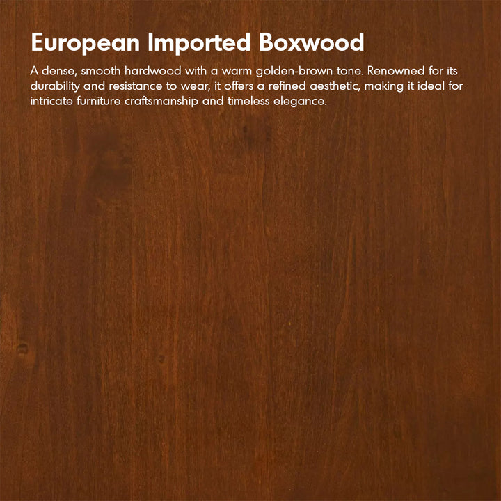 Vintage boxwood sintered stone side cabinet rams color swatches.