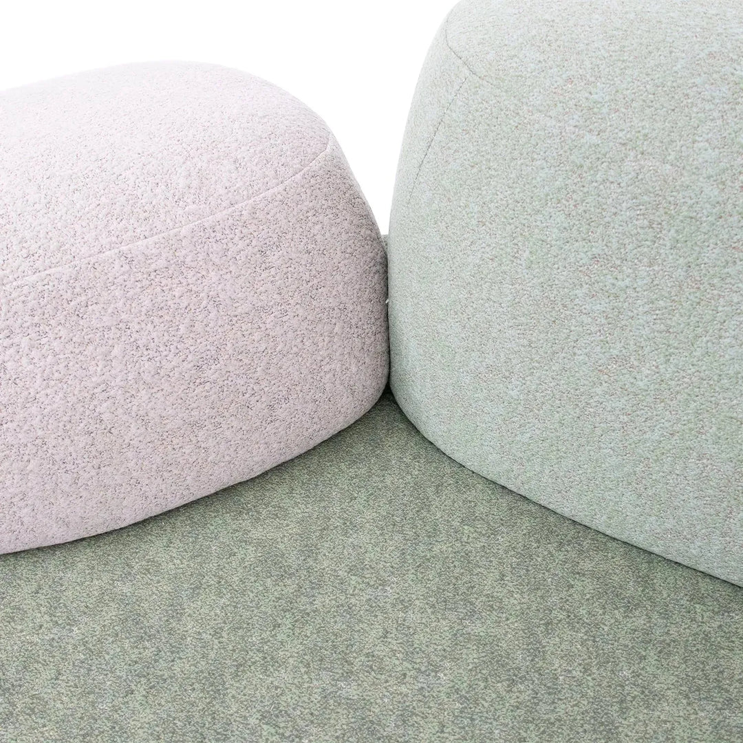 Contemporary fabric 7 seater sofa pebble conceptual design.