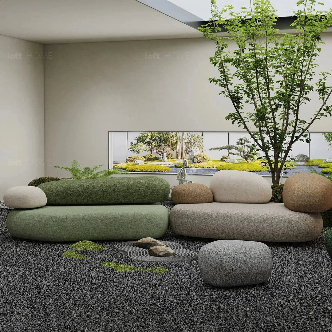 Contemporary fabric l shape sectional sofa pebble 3+l with context.