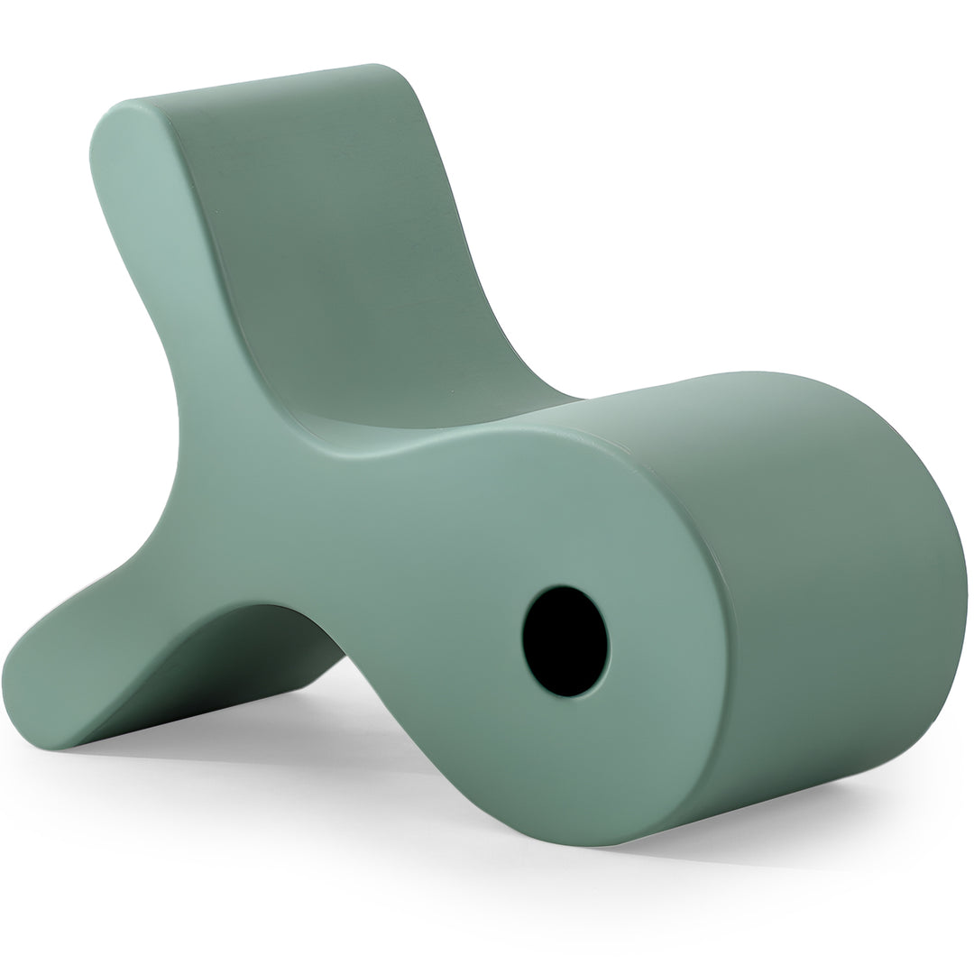 Contemporary plastic ottoman fish detail 1.