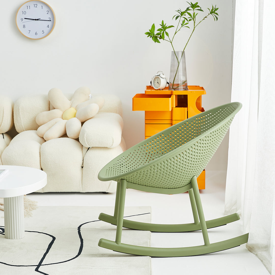 Contemporary plastic rocking chair 1 seater sofa europa situational feels.