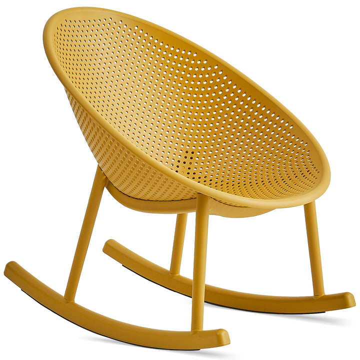 Contemporary plastic rocking chair 1 seater sofa europa layered structure.