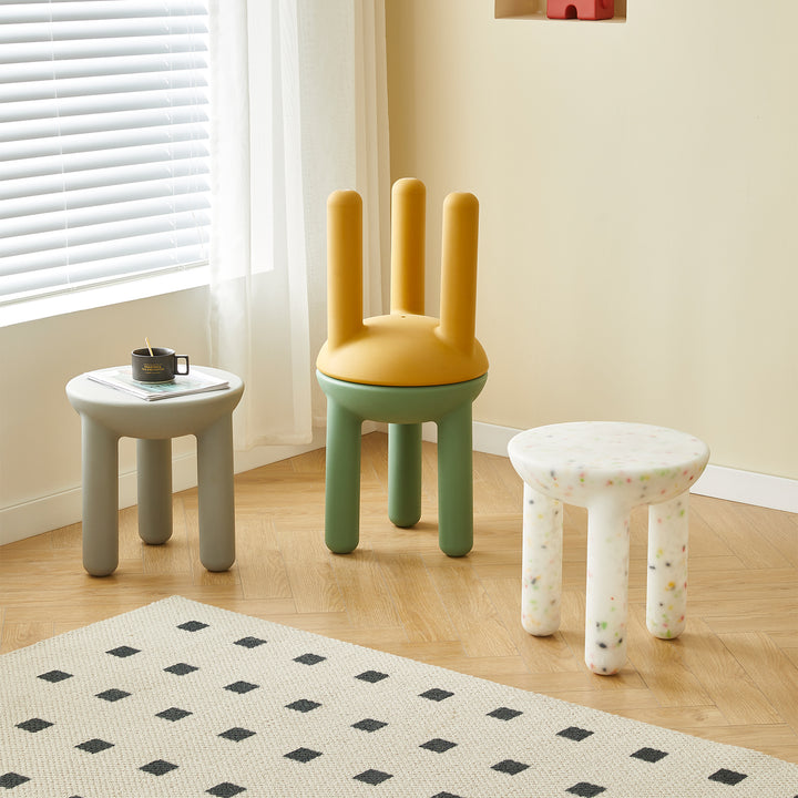 Contemporary plastic side table snap primary product view.